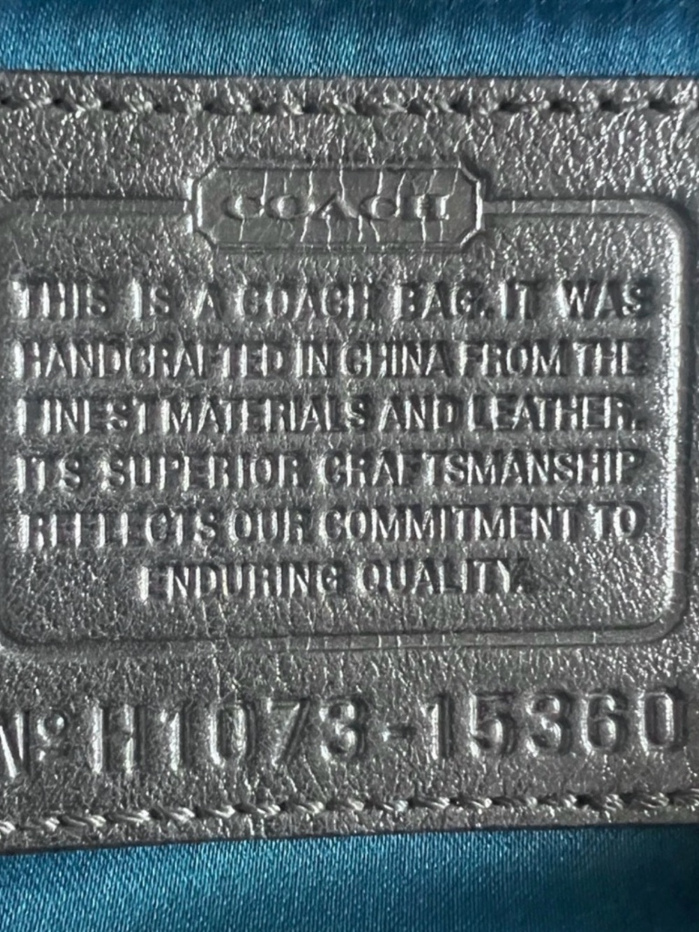 Coach Metallic Studded Shoulder Bag - Picture 4 of 7
